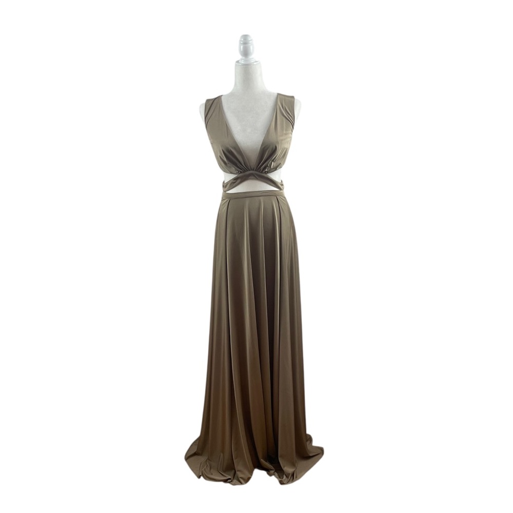 NWT ABYSS Craving Side Cut Out Maxi Dress Sz S - Picture 3 of 9